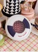 Small Navy Series Polka Dot Contrast Color Swim Ring Portable Letter Print Classic Lolita Coin Purse