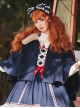 Miss Betty Series Large Fur Collar Autumn And Winter Thickened Classic Lolita Short Cloak