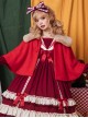 Miss Betty Series Large Fur Collar Autumn And Winter Thickened Classic Lolita Short Cloak