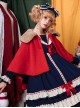 Miss Betty Series Large Fur Collar Autumn And Winter Thickened Classic Lolita Short Cloak