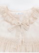 Ballad Summer Series Neckline Embroidered Lace Double Layer Hem Classic Lolita Apricot Vintage Cloak