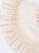 Ballad Summer Series Neckline Embroidered Lace Double Layer Hem Classic Lolita Apricot Vintage Cloak