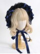 Black Lace Yarn Mesh Flounce Cute Detachable Bow-Knot Frenulum Sweet Lolita Hat