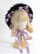 Black Lace Yarn Mesh Flounce Cute Detachable Bow-Knot Frenulum Sweet Lolita Hat