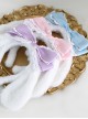 Sweet Girl Soft Cute White Plush Cute Big-Eared Dog Bow Lace Sweet Lolita Headband