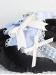 Solid Color Lace Small Bow Detachable Gothic Lolita Large Bow Non-Slip Headband