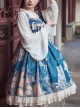 Chinoiserie White Tiger Print Bow-Knot Ribbon Tassel Accessories High Waist Lace Classic Lolita Sleeveless Dress