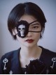 Black Lace Gorgeous Dark Skull Head Halloween Gothic Lolita Adjustable Eye Mask