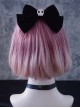 Gothic Simple Skull Bow Halloween Gothic Lolita Hair Clip