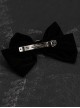 Gothic Simple Skull Bow Halloween Gothic Lolita Hair Clip