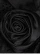 Black Lace Ribbon Crossover Satin Rose Bow Tie Goth Lolita Headband