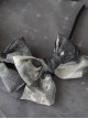 Minimalistic Elegant Gray Bow Halo Dyeing Asymmetric Design Gothic Lolita Headband