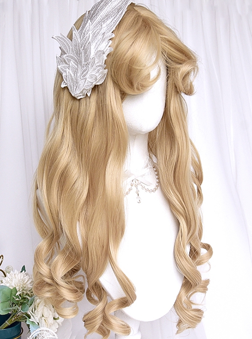 Huiyue Series Gorgeous Retro Mid-Part Bangs Roman Volume Elegant Long Hair Classic Lolita Wig