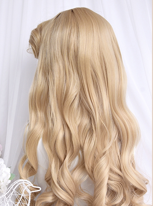 Huiyue Series Gorgeous Retro Mid-Part Bangs Roman Volume Elegant Long Hair Classic Lolita Wig