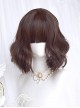 Cute Sweet Wool Roll Daily Solid Color Short Curly Hair Sweet Lolita Wig