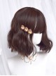 Cute Sweet Wool Roll Daily Solid Color Short Curly Hair Sweet Lolita Wig