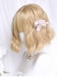 Cute Sweet Wool Roll Daily Solid Color Short Curly Hair Sweet Lolita Wig