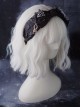 Black Skull Spider Butterfly Spider Web Embroidery Bow Halloween Gothic Lolita Headband