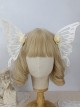 Lace Simulation Big Butterfly Wings Pearl Decoration Can Shape Flower Headwear Classic Lolita Hair Clip