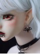 Black Bat Cutout Wing Design Alloy Halloween Gothic Lolita Stud Earrings