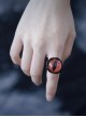 Red Vertical Pupil Eyeball Opening Adjustable Halloween Gothic Lolita Ring