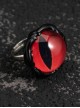 Red Vertical Pupil Eyeball Opening Adjustable Halloween Gothic Lolita Ring