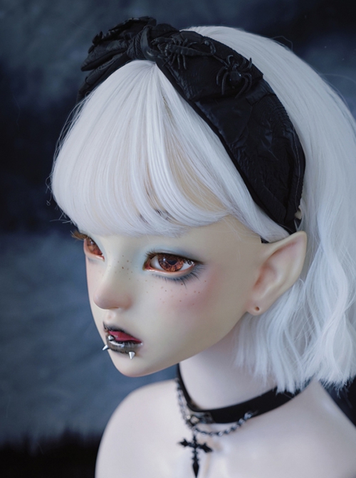 Dark Horror Scorpion Spider Black Bow Irregular Pattern Halloween Gothic Lolita Headband