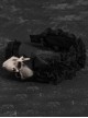 Gothic Bow-Knot Lace Decorated Skull Head Halloween Gothic Lolita Headband