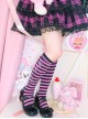 Spring Autumn Striped Printing Cotton Socks Middle Tube Socks Classic Lolita Socks