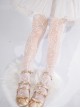 Heart Of Croto Series Gothic Lolita Solid Color Spider Web Love Summer Ultra-Thin Mid-Tube Over-The-Knee Socks Stockings