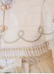 Chinoiserie Vintage Gorgeous Print Bow Lace Fringe Fake Collar Detachable Design Classic Lolita Sleeveless Dress