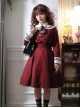 College Style Sweet Navy Collar Double Stripe Short Sleeveless Dress Long Sleeve Coat School Lolita Set