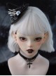 Dark Horror Skull Eyeball Bow-Knot Witch Hat Halloween Gothic Lolita Top Hat Hairpin