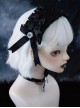 Halloween Horror Simulation Eyeball Bow Lace Symmetrical Gothic Lolita Headband