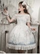 Floating Whale Paradise Series Daily Elegance Lace Decorative Print Classic Lolita Sleeveless Dress