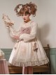 Cute Little Bear Embroidery Bow-Knot Lace Gentle Sweet Lolita Sleeveless Dress