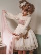 Cute Little Bear Embroidery Bow-Knot Lace Gentle Sweet Lolita Sleeveless Dress