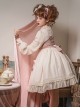 Cute Little Bear Embroidery Bow-Knot Lace Gentle Sweet Lolita Sleeveless Dress