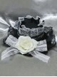 Gothic Retro Palace Lace Rose Bow-Knot Gothic Lolita Hairpin