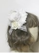 Gothic Retro Palace Lace Rose Bow-Knot Gothic Lolita Hairpin