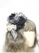 Gothic Retro Palace Lace Rose Bow-Knot Gothic Lolita Hairpin