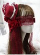 Gothic Style Gorgeous Retro Rose Bow Feather Top Hat Hairpin Lace Rose Eye Mask Gothic Lolita Hairpin Eye Mask Set