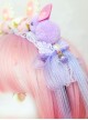 Sweet Cute Little Rabbit Rabbit Ears Flowers White Lace Sweet Lolita Kids Adult Headband