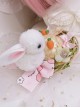 Cute Sweet Pastoral Little Rabbit Carrot Bow Sweet Lolita Kids Aldult Small Hat Hairpin