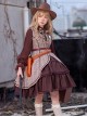 Check Lapel Autumn Simple Slim School Lolita Sleeveless Dress