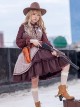 Check Lapel Autumn Simple Slim School Lolita Sleeveless Dress