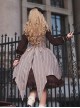 The Witch'S Note Series Autumn Lapel Striped Vest Slim Striped Swallowtail School Lolita Skirt Vest Suit