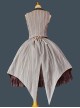 The Witch'S Note Series Autumn Lapel Striped Vest Slim Striped Swallowtail School Lolita Skirt Vest Suit