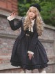 College Style Lapel Blazer Generous Collar Ruffle Hem Sleeveless Dress School Lolita Dress Coat Set