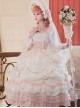 Daisy's Garden Series Elegant Square Neck Lace Flare Sleeves Gorgeous Hem Classic Lolita Chiffon Fall Winter Long Sleeve Dress